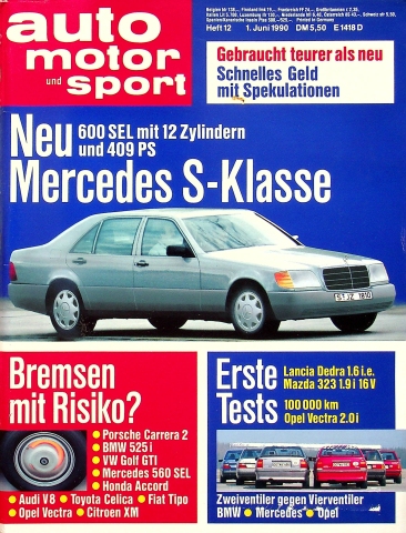 Deckblatt Auto Motor und Sport (12/1990)